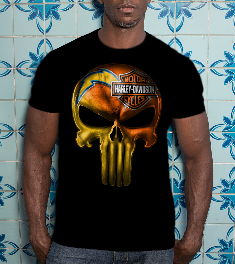 Harley Davidson Punisher Skull Chargers T-Shirt