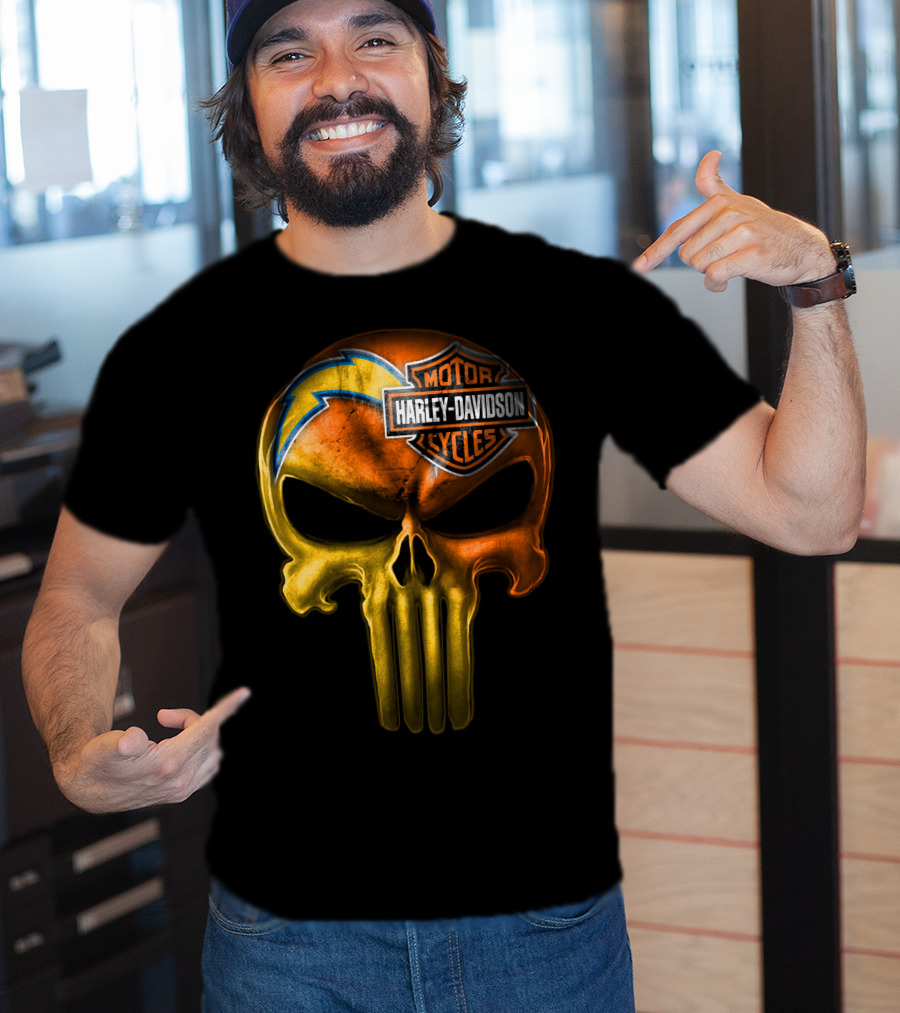 Harley Davidson Punisher Skull Chargers T-Shirt