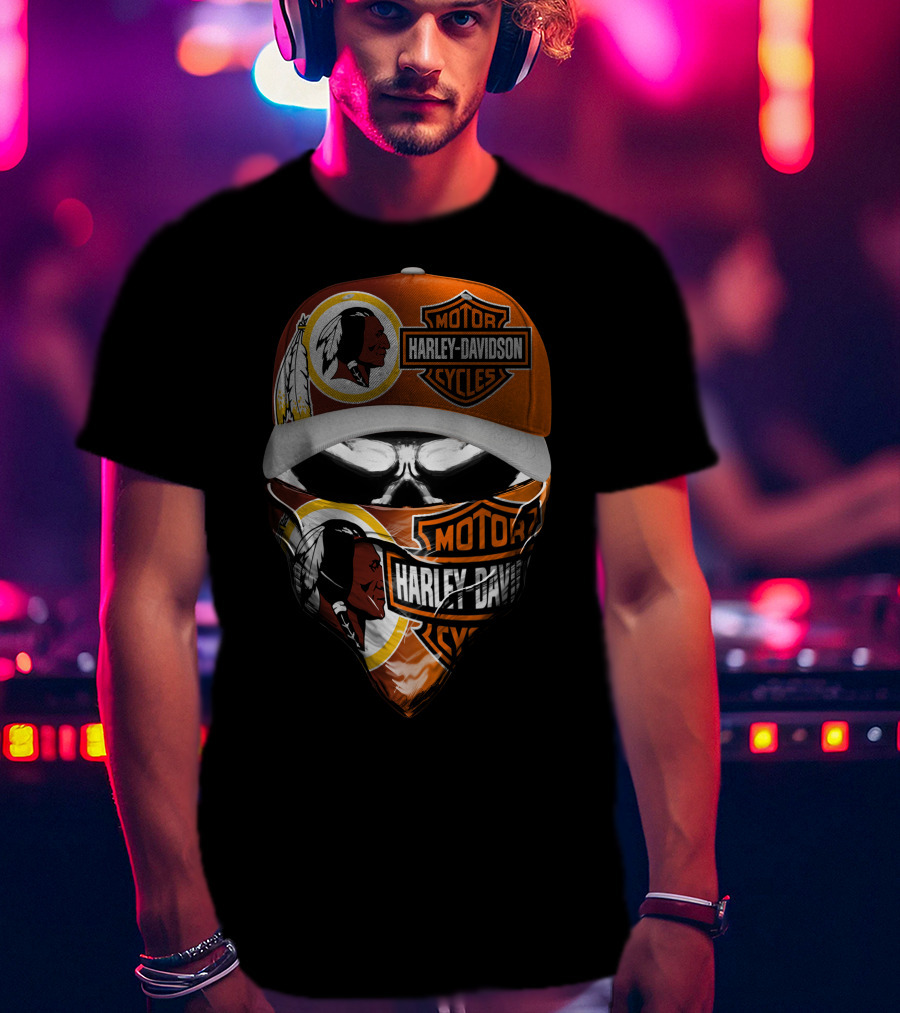 Harley Davidson Cycles Washington Redskins T-Shirt