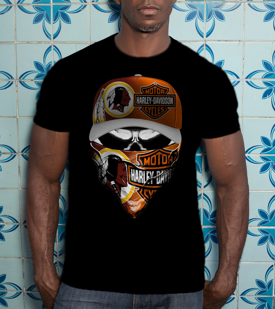 Harley Davidson Cycles Washington Redskins T-Shirt