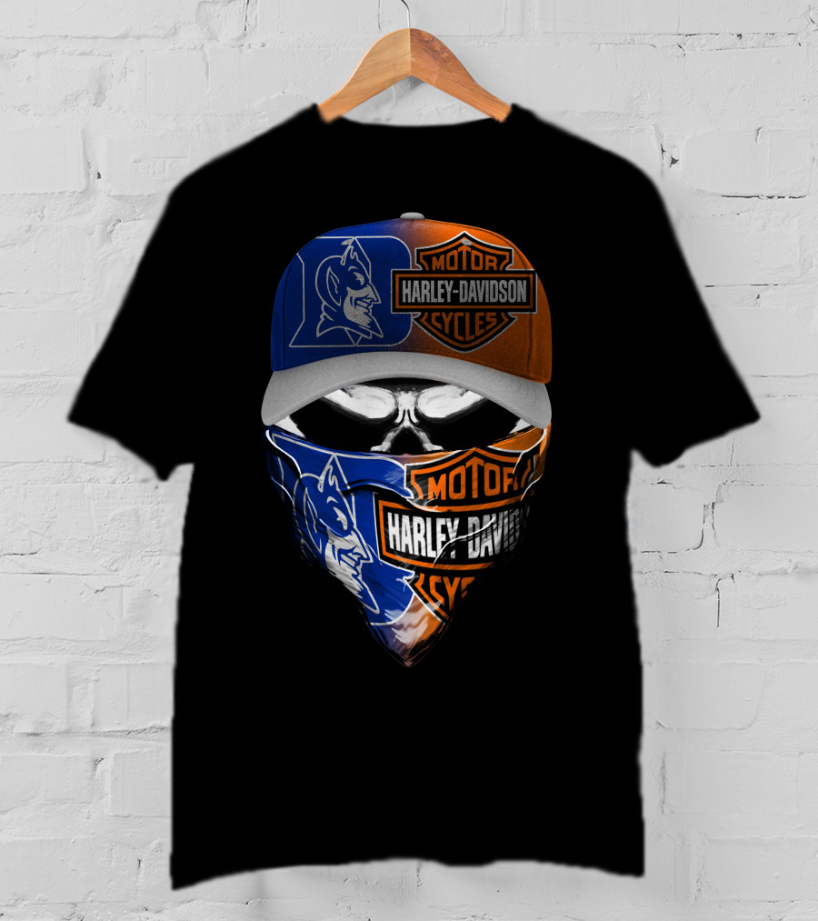 Harley Davidson Motor Cycles Duke Blue Devils T-Shirt