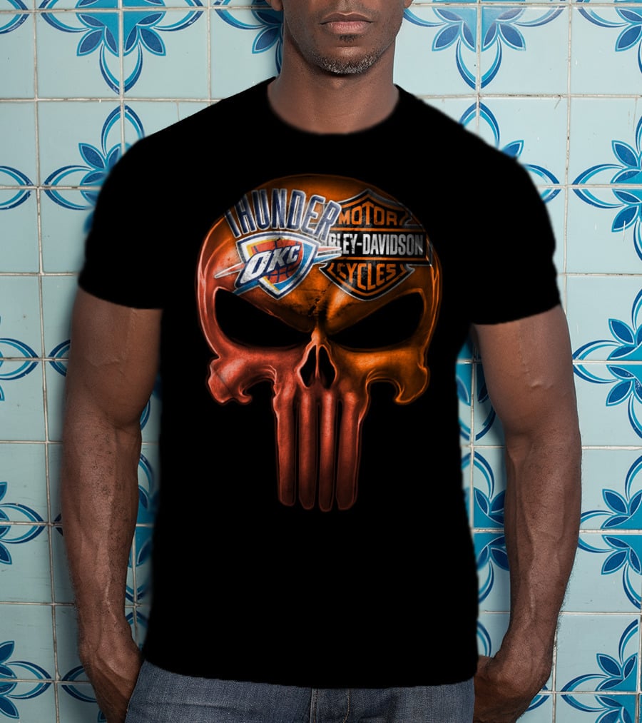 Thunder Okc Harley Davidson Motorcycles T-Shirt