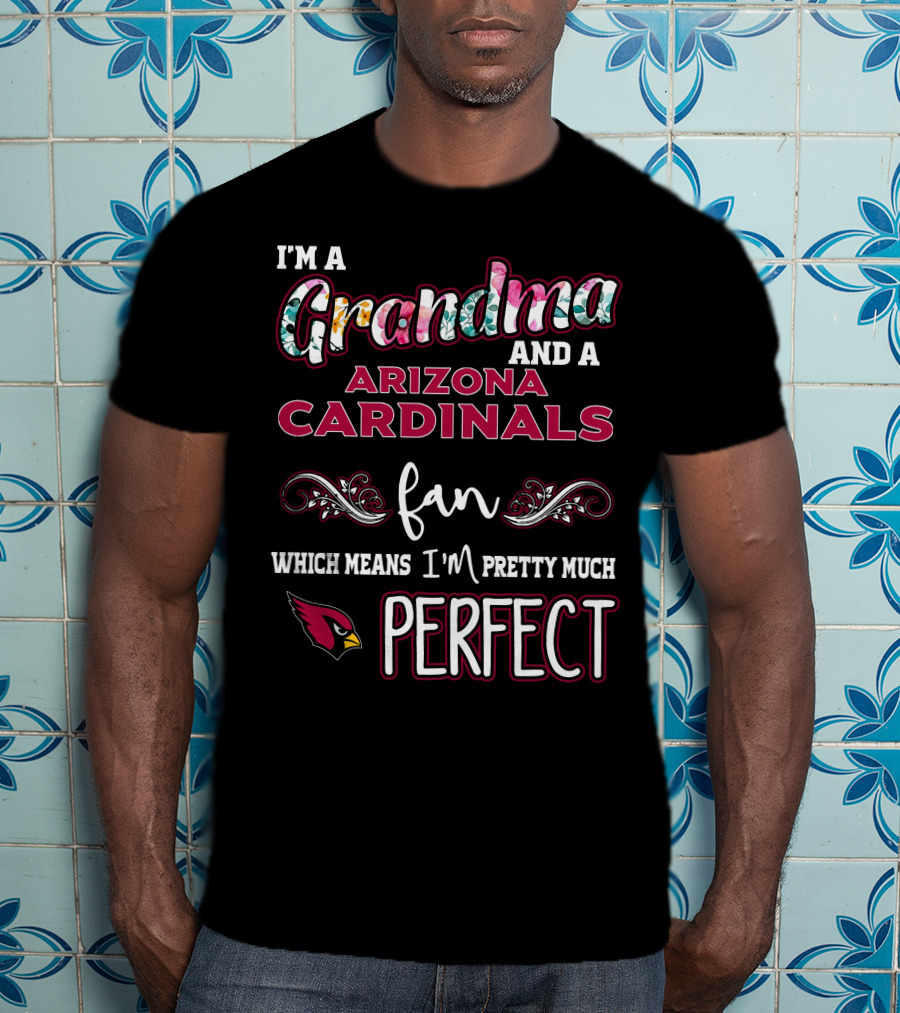 I'm A Grandma And A Arizona Cardinals Fan Which Means I'm Pretty Much Perfect T-Shirt