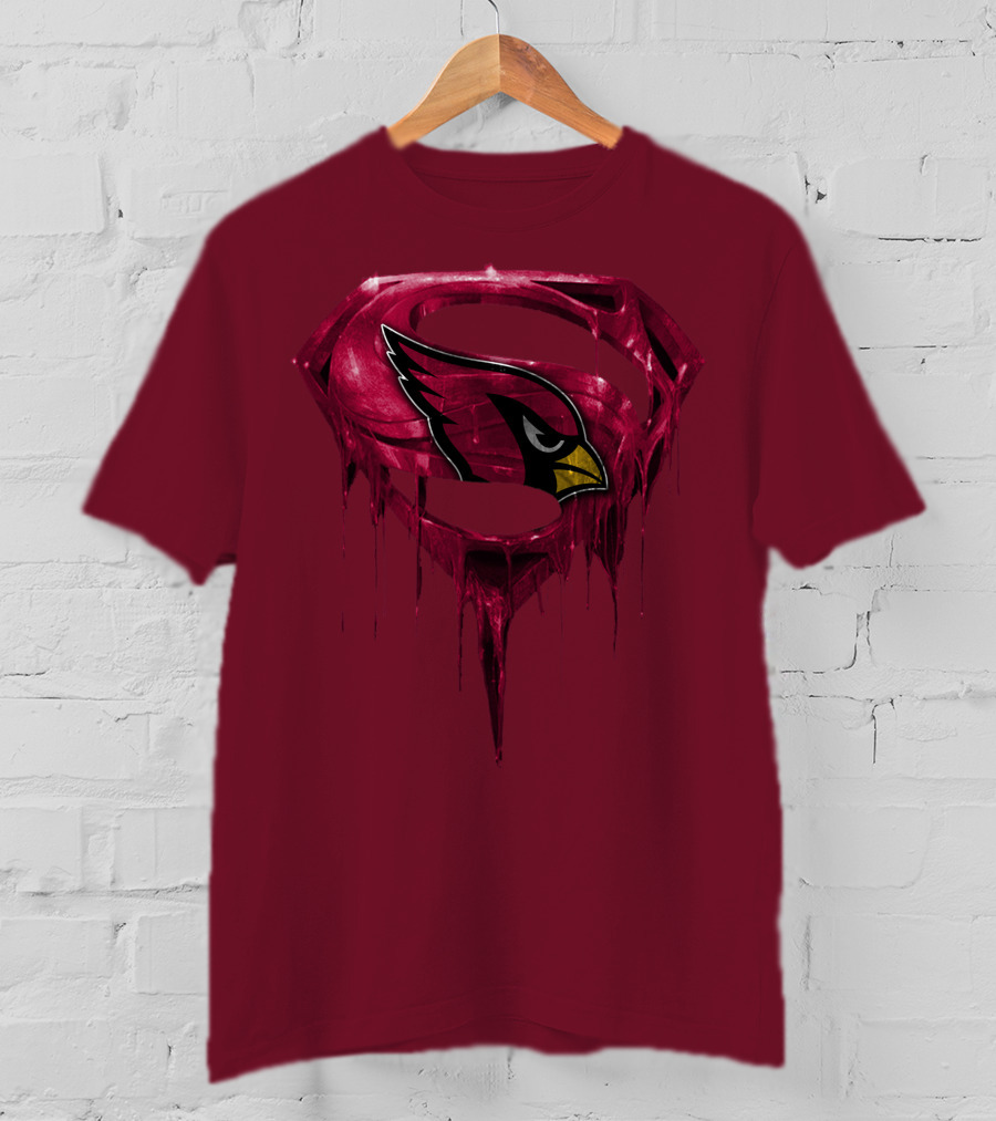 Arizona Cardinals Dripping Superman T-Shirt