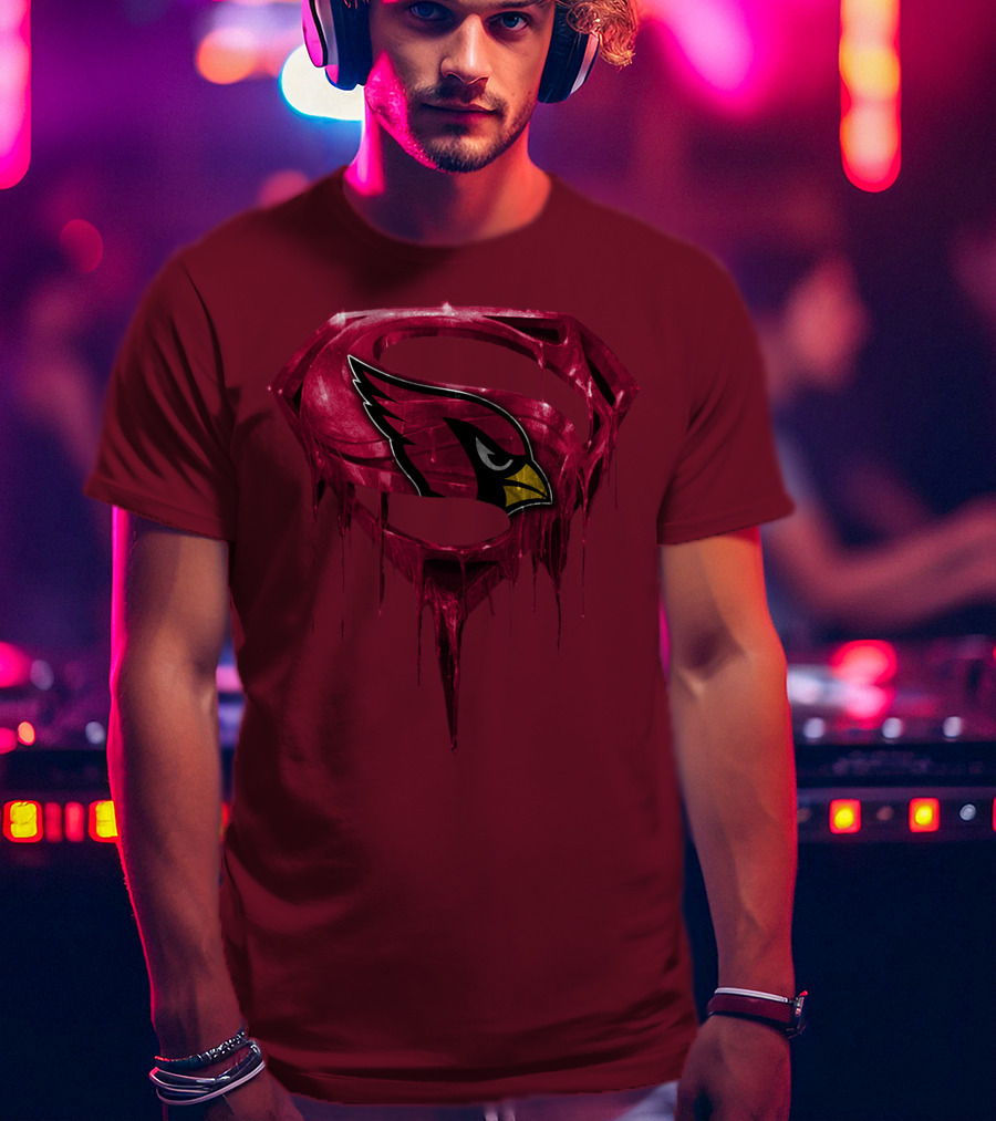 Arizona Cardinals Dripping Superman T-Shirt