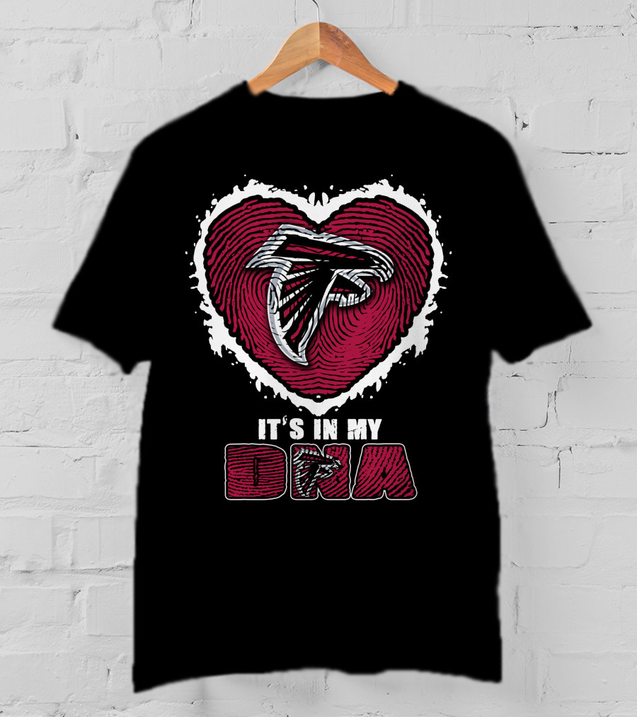 It's In My DNA Atlanta Falcons Heart T-Shirt