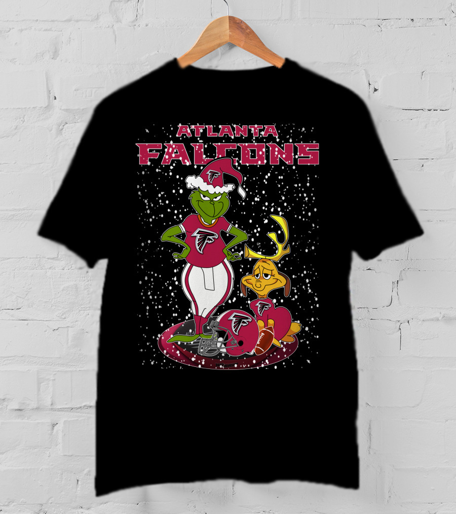 Atlanta Falcons Grinchxmas Snowy Football T-Shirt