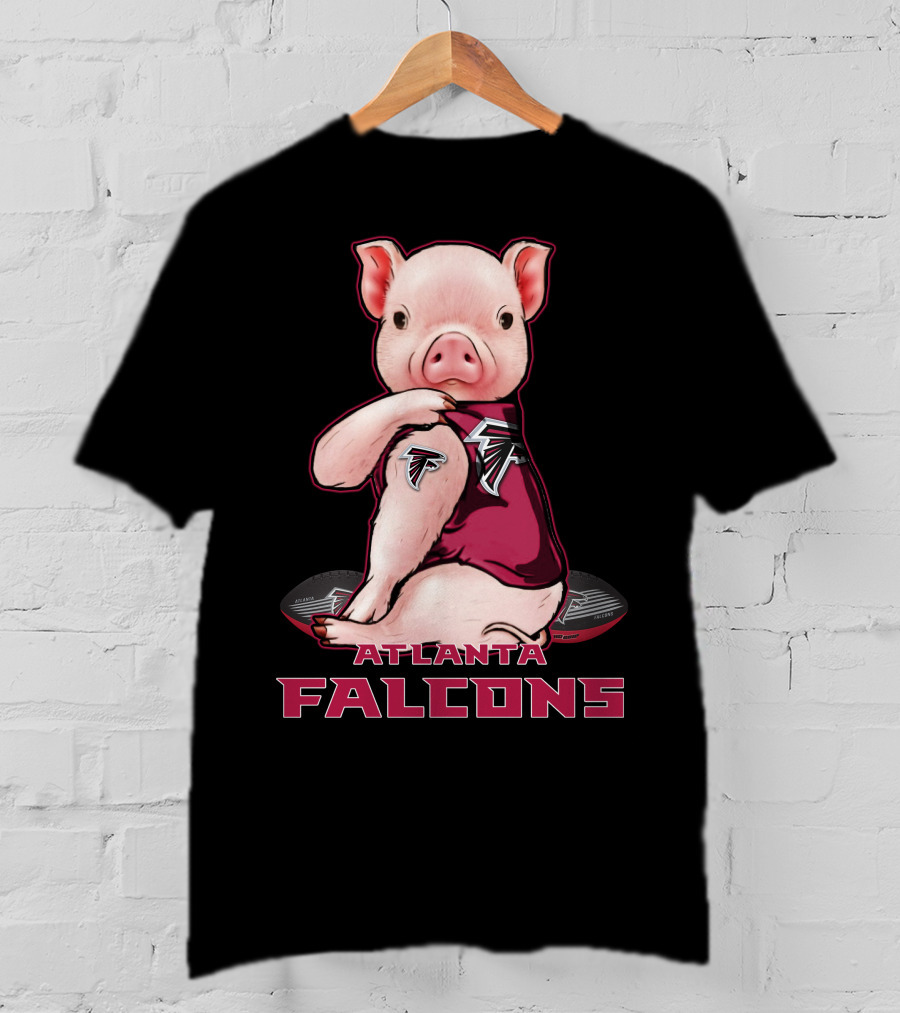 Atlanta Falcons Pig Football Fan T-Shirt