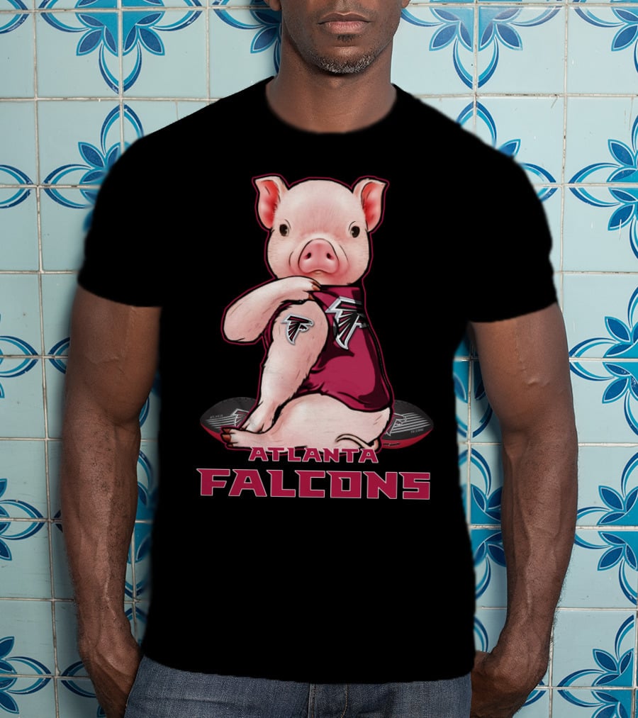 Atlanta Falcons Pig Football Fan T-Shirt