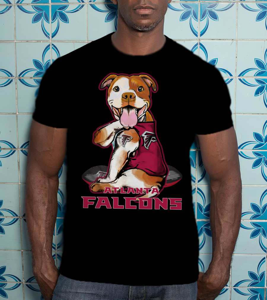 Pittbull Atlanta Falcons Dog T-Shirt