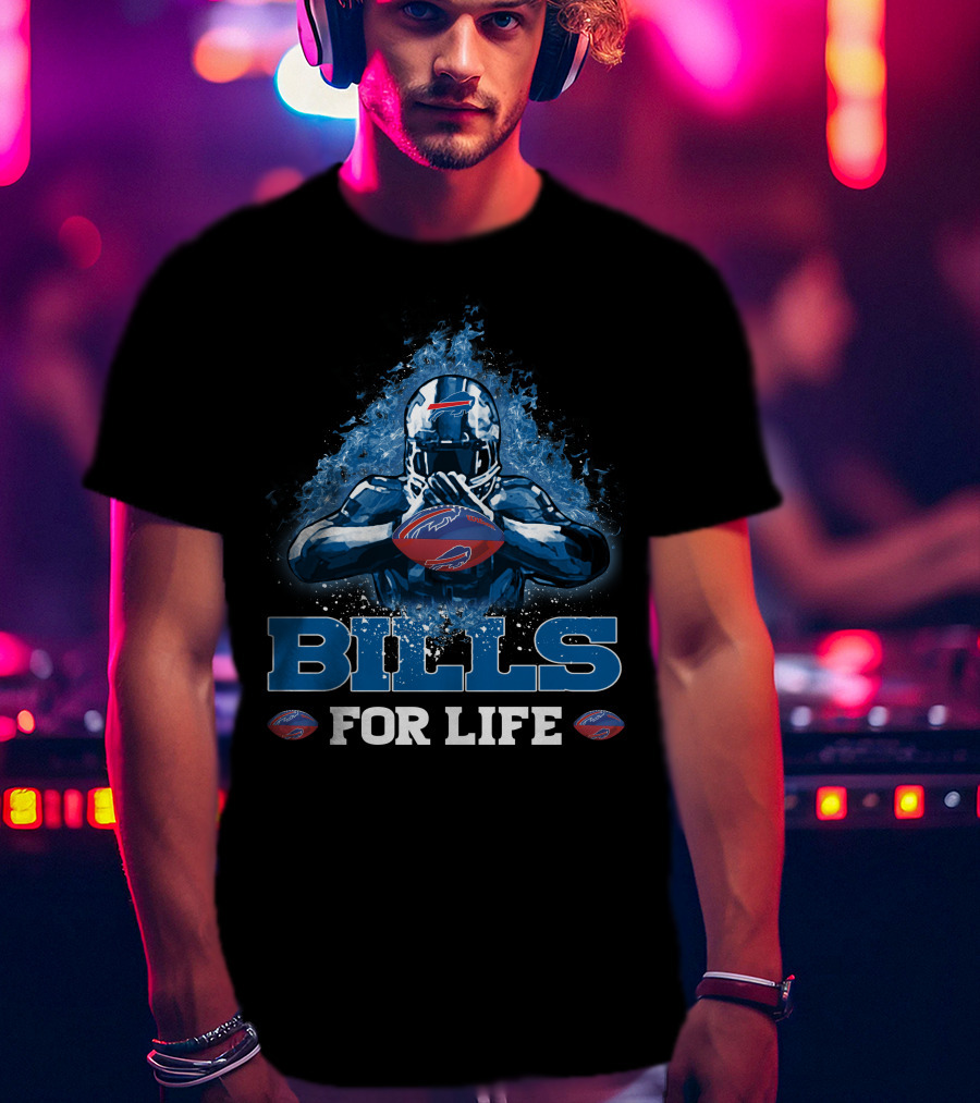 BILLS FOR LIFE Buffalo Bills Football Player NFL T-Shirt