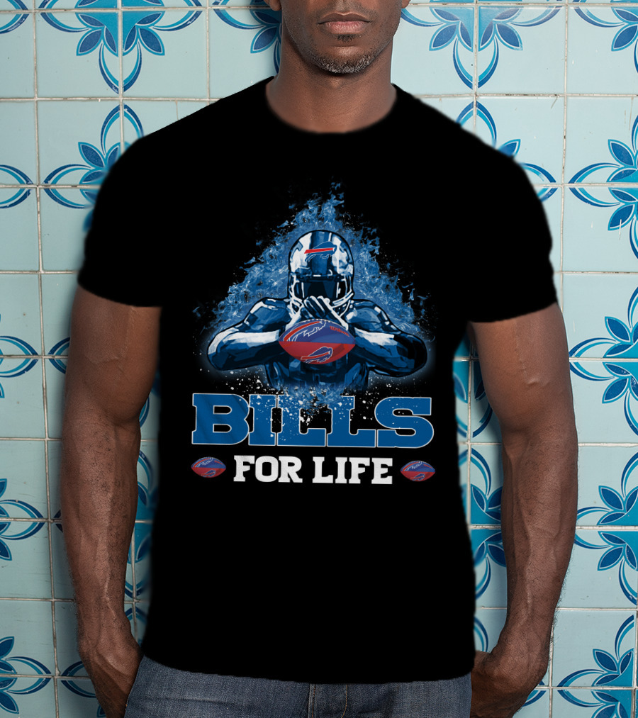 BILLS FOR LIFE Buffalo Bills Football Player NFL T-Shirt
