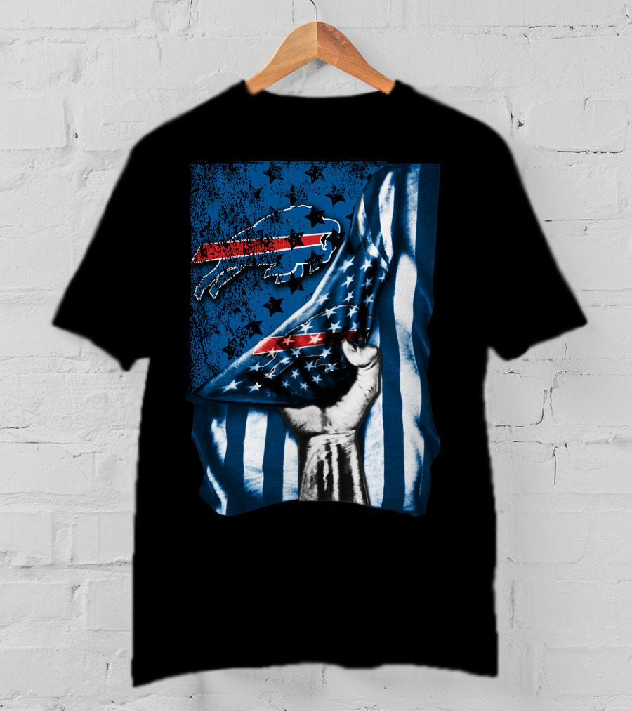 Patriotic Buffalo Bills Flag T-Shirt