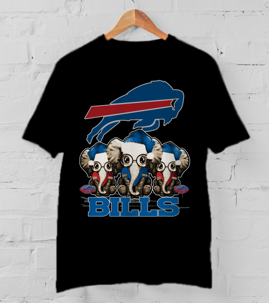 Elephan Xmas Buffalo Bills NFL Holiday Fan T-Shirt