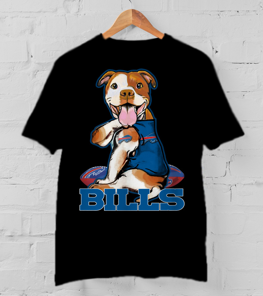 Bills Pitbull Football Fan T-Shirt