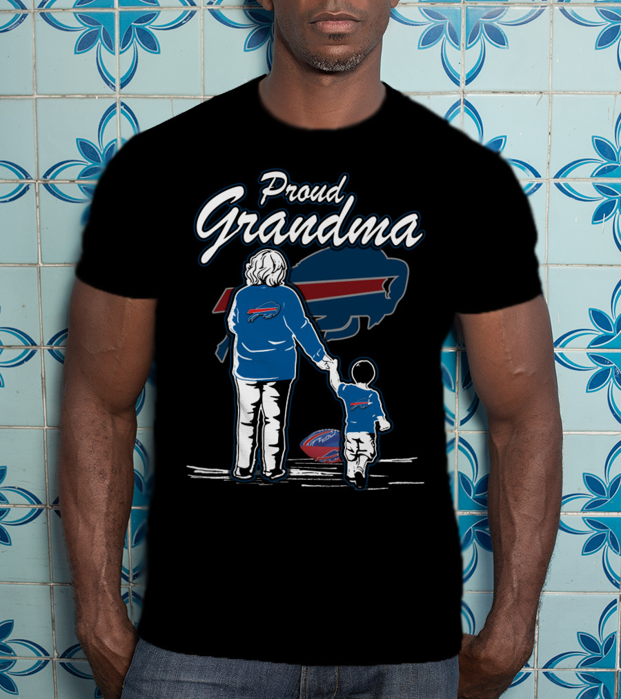 Proud Grandma Buffalo Bills Family Football Fandom T-Shirt