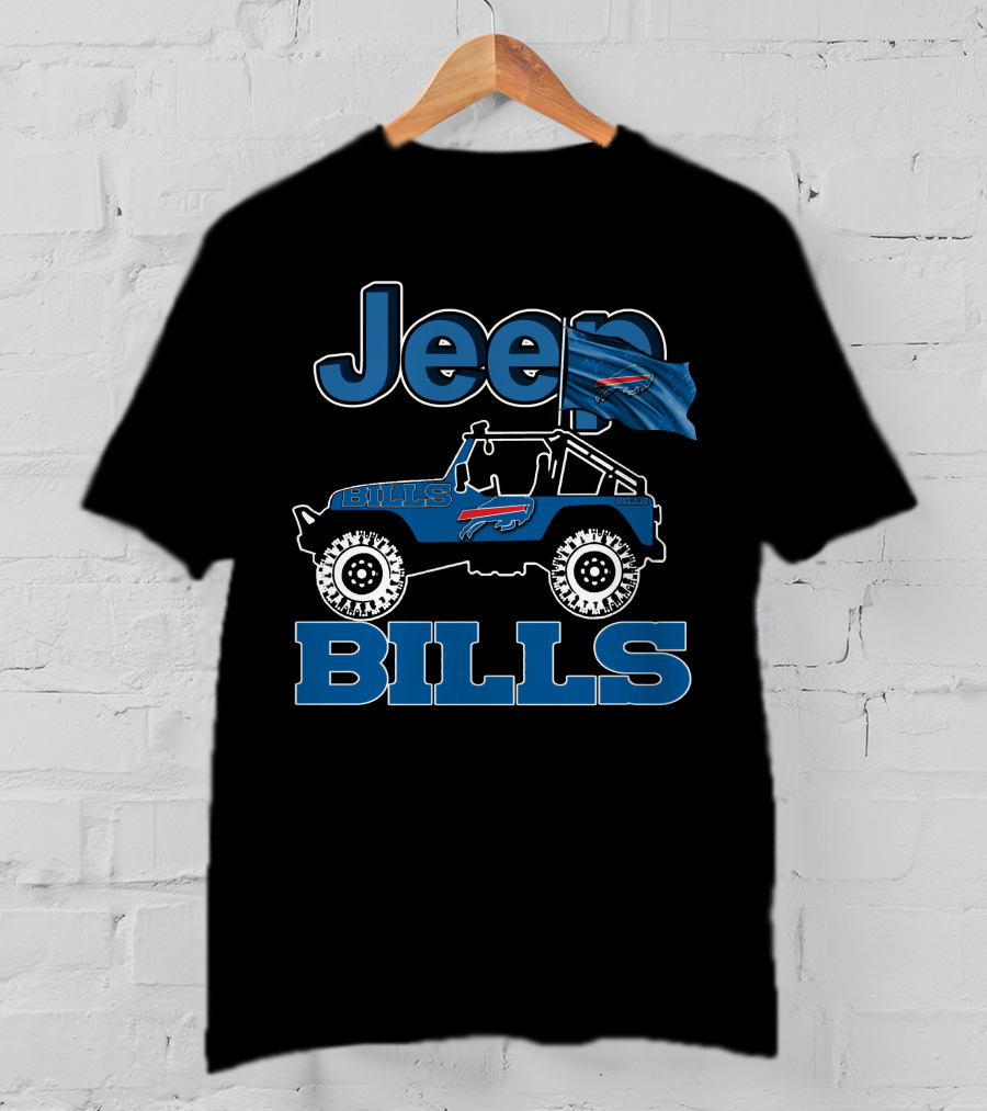 Jeep Buffalo Bills Football Vehicle Flag T-Shirt