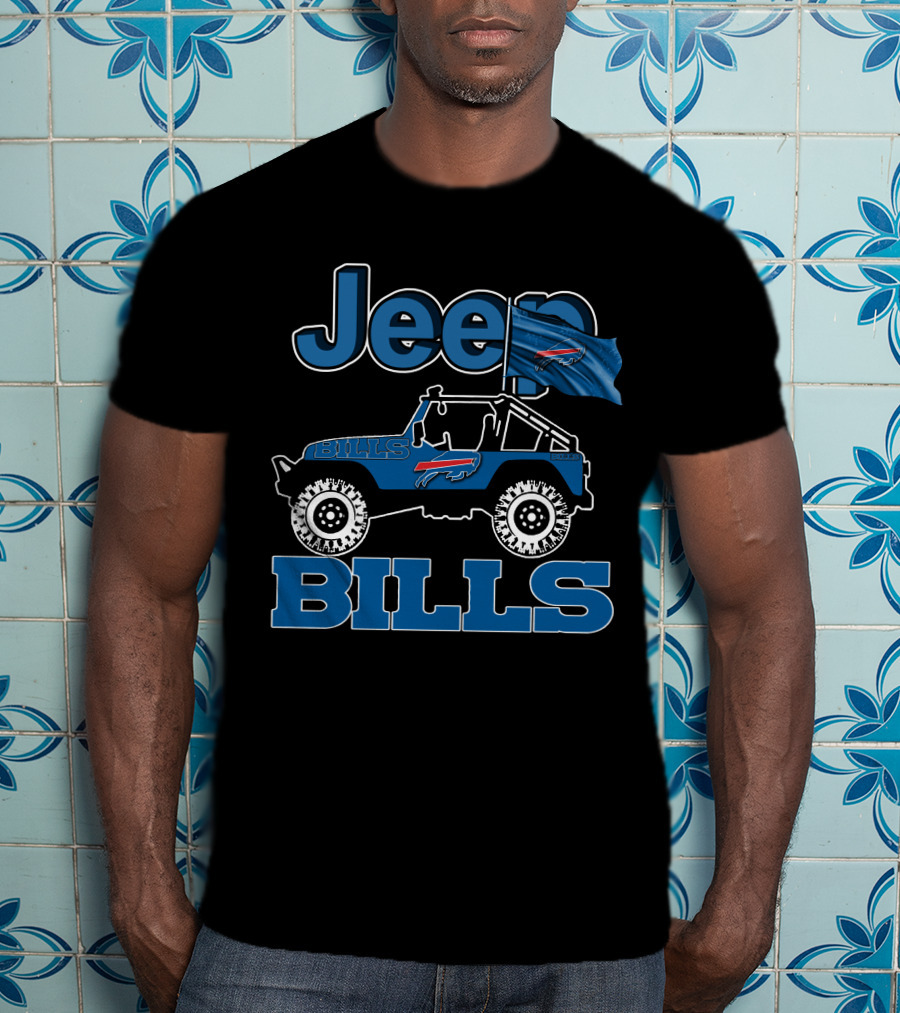 Jeep Buffalo Bills Football Vehicle Flag T-Shirt
