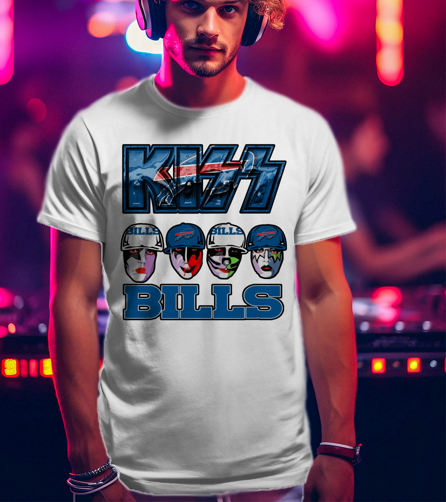 KISS Buffalo Bills Facepaint T-Shirt