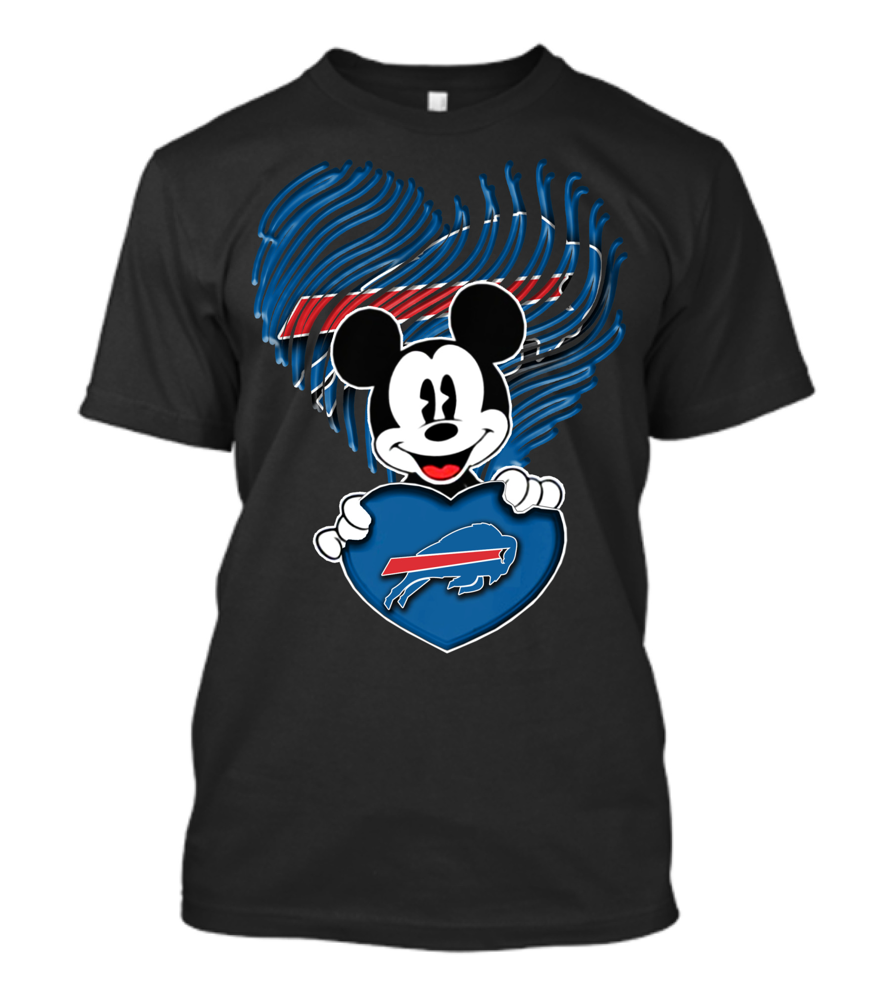 Mick Buffalo Bills Heart NFL Fan T-Shirt