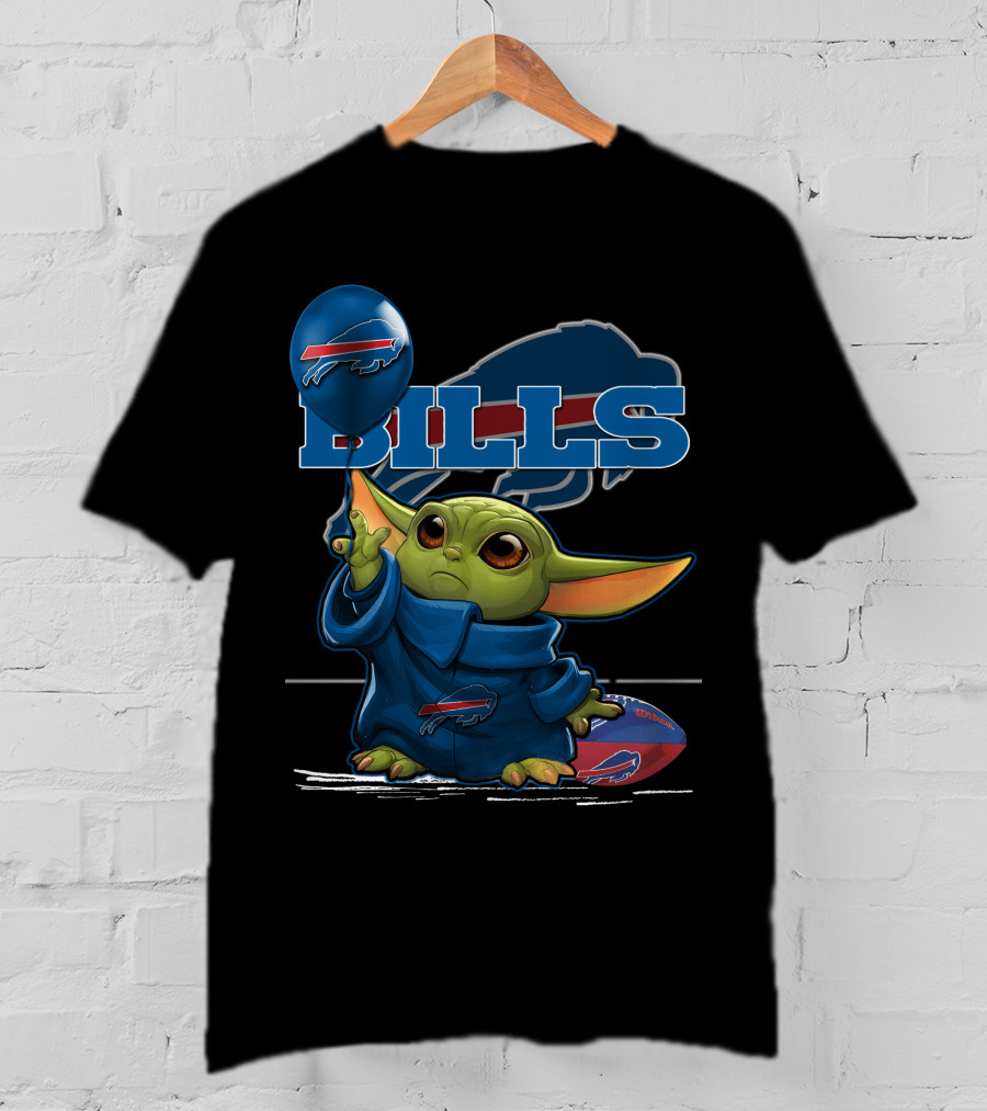 Yoda Bills Buffalo Football Balloon T-Shirt