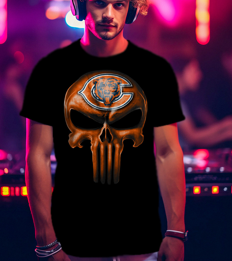 Chicago Bears Skull T-Shirt