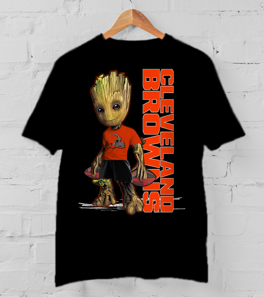 Groot Cleveland Browns NFL Team Spirit T-Shirt