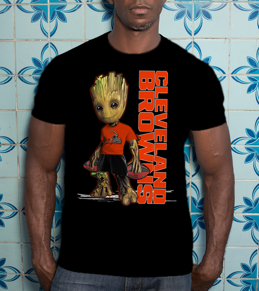 Groot Cleveland Browns NFL Team Spirit T-Shirt
