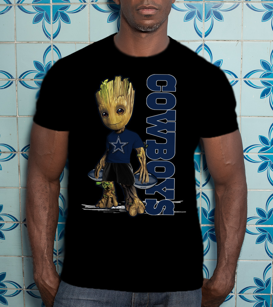 Groot V1 Dallas Cowboys Nfl Team T-Shirt