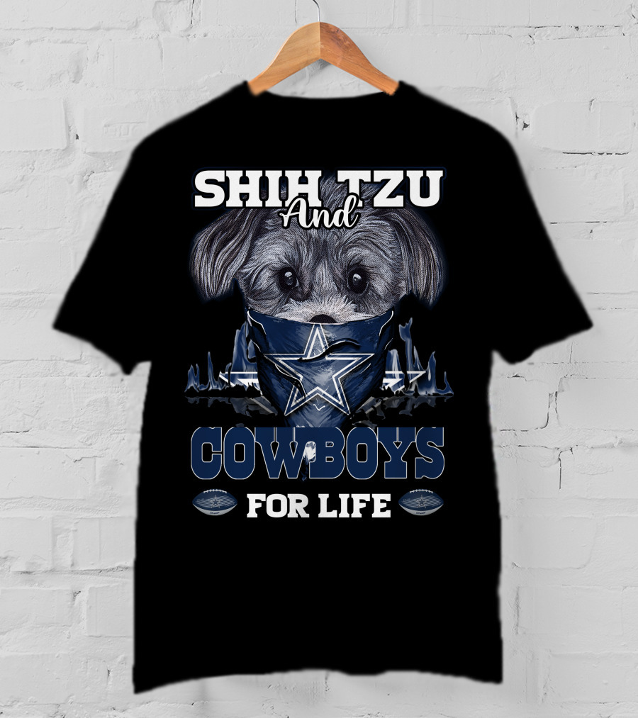 Shih Tzu And Cowboys For Life T-Shirt