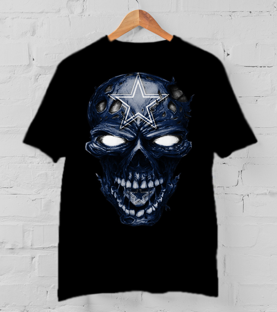 Skull V2 Dallas Cowboys Star Logo Zombie T-Shirt