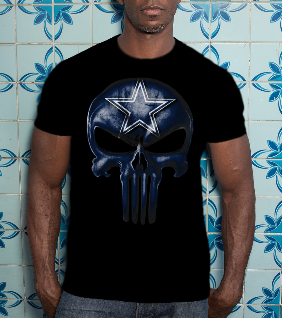 Skull Dallas Cowboys Star T-Shirt