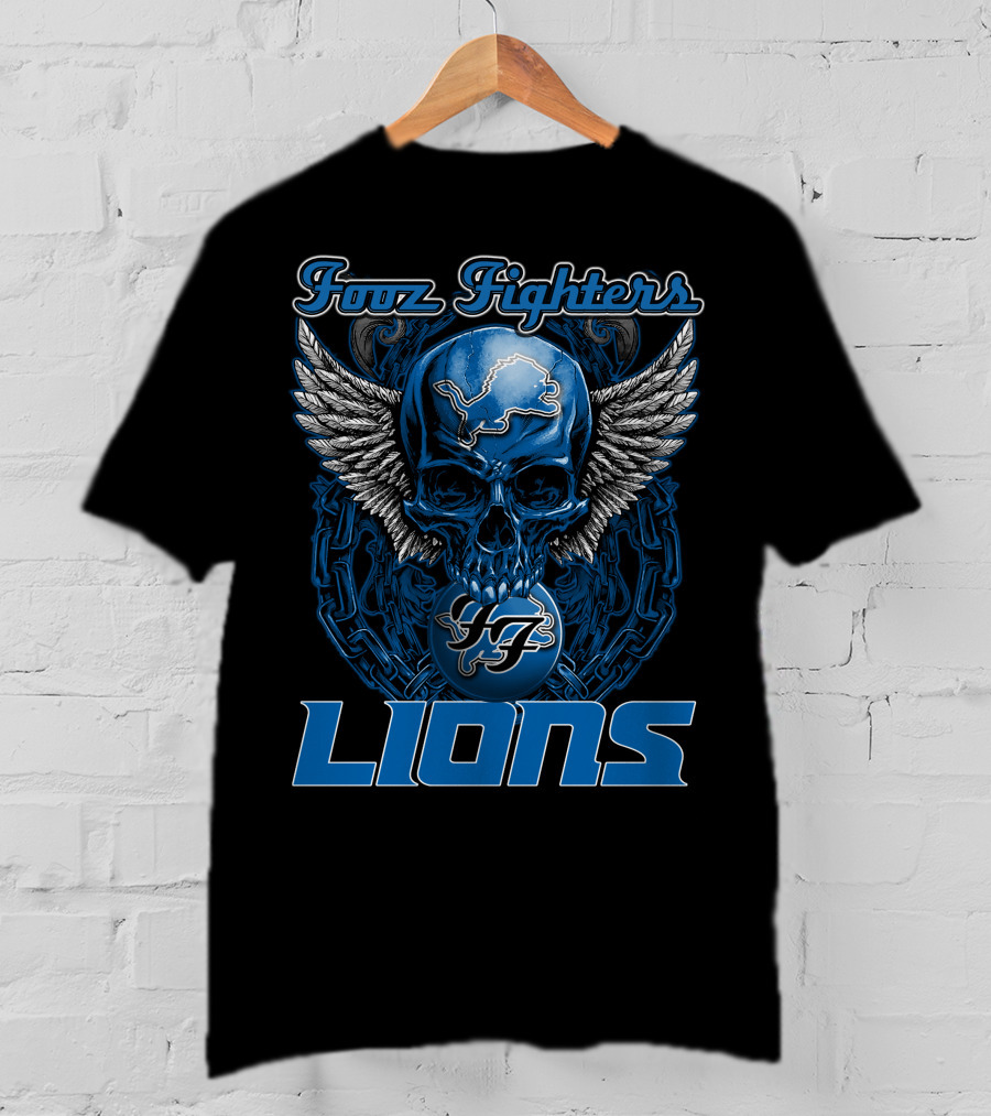 Foo Fighters Detroit Lions T-Shirt