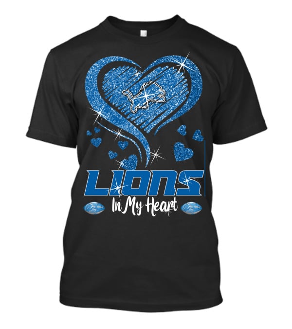 LIONS In My Heart Detroit T-Shirt