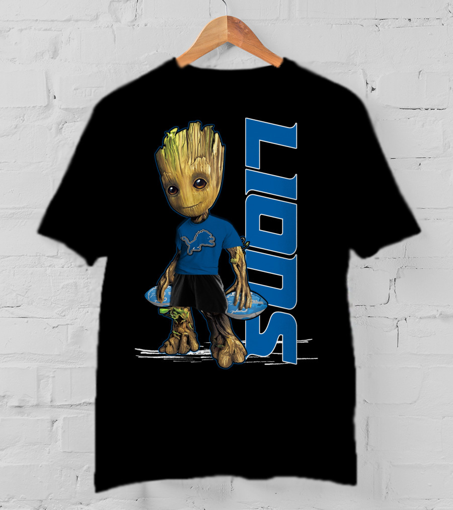 Groot Detroit Lions NFL Fan T-Shirt