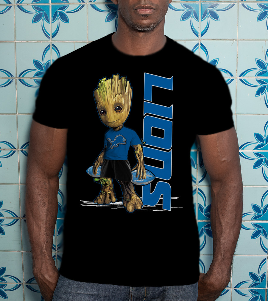 Groot Detroit Lions NFL Fan T-Shirt