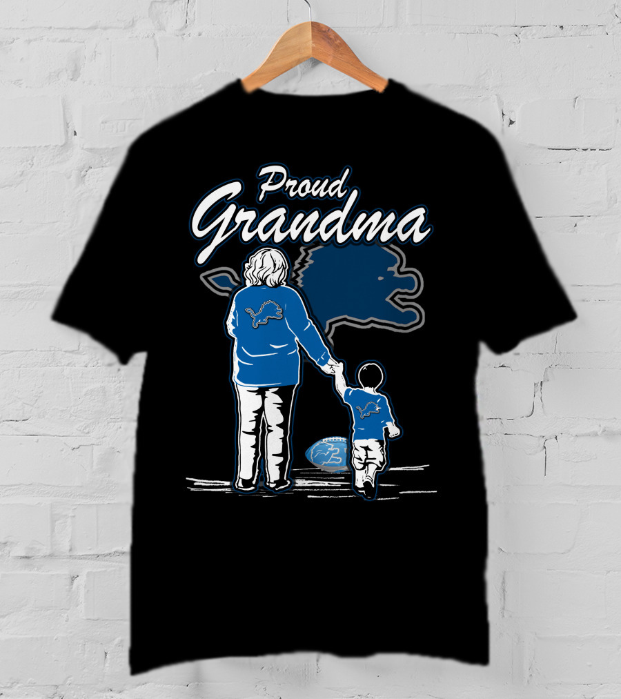 Proud Grandma Detroit Lions Family Togetherness And Team Spirit T-Shirt