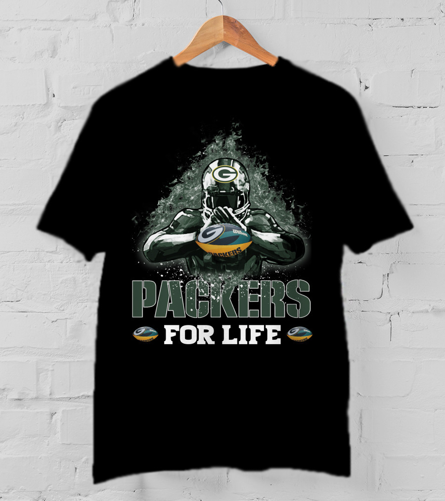 Packers For Life Green Bay Football Fan Spirit T-Shirt