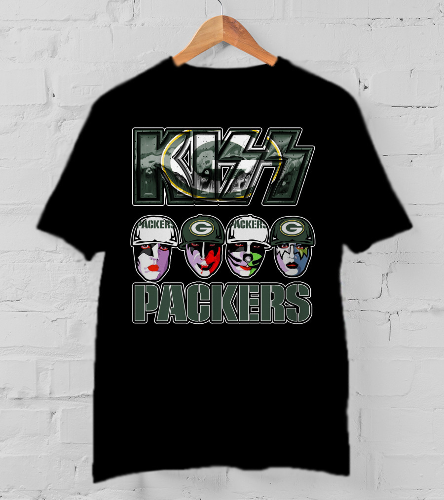 KISS Packers Green Bay Fans Facepaint T-Shirt