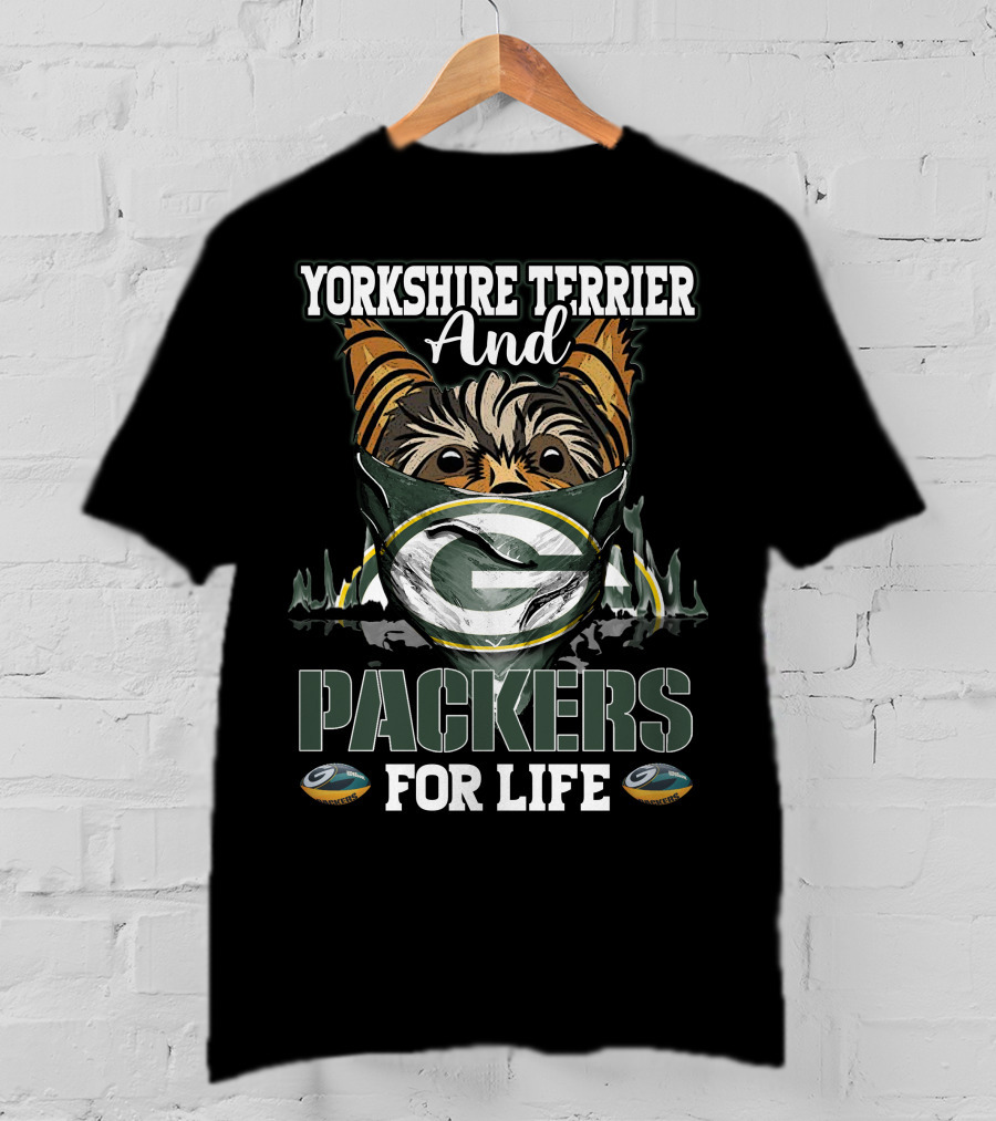 Yorkshire Terrier And Packers For Life T-Shirt