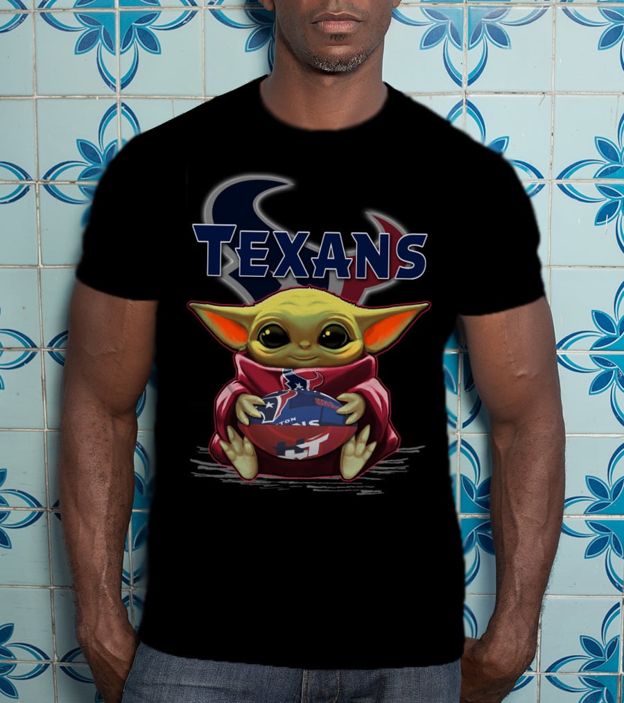 Texans Yoda Star Wars Football Fan T-Shirt