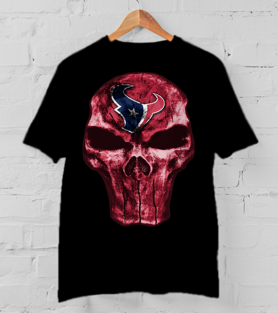 Skull Houston Texans T-Shirt