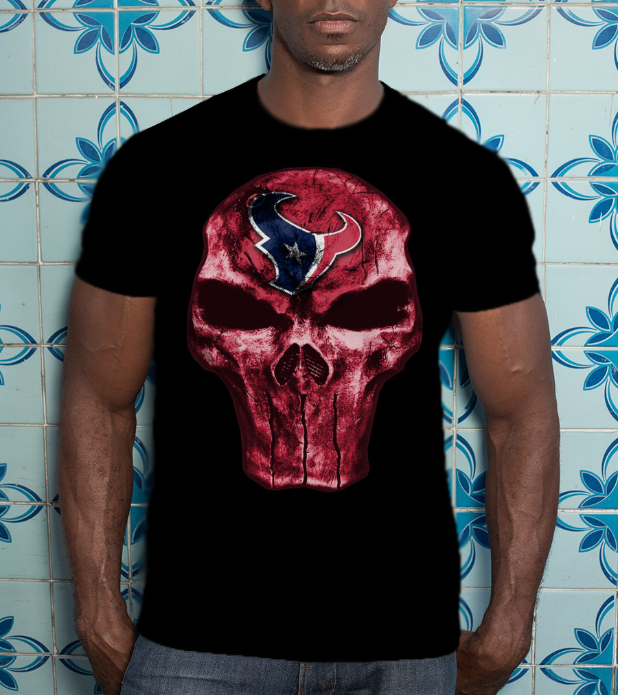Skull Houston Texans T-Shirt