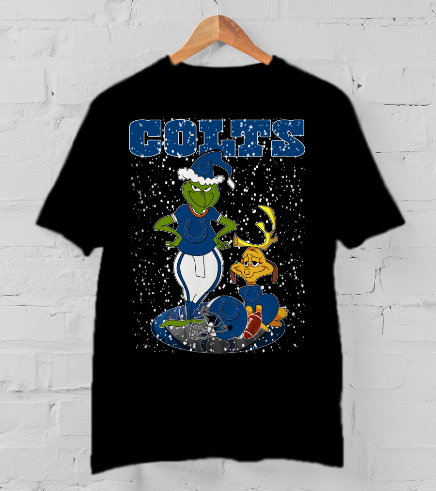 Grinchxmas Indianapolis Colts Football Snow Scene T-Shirt