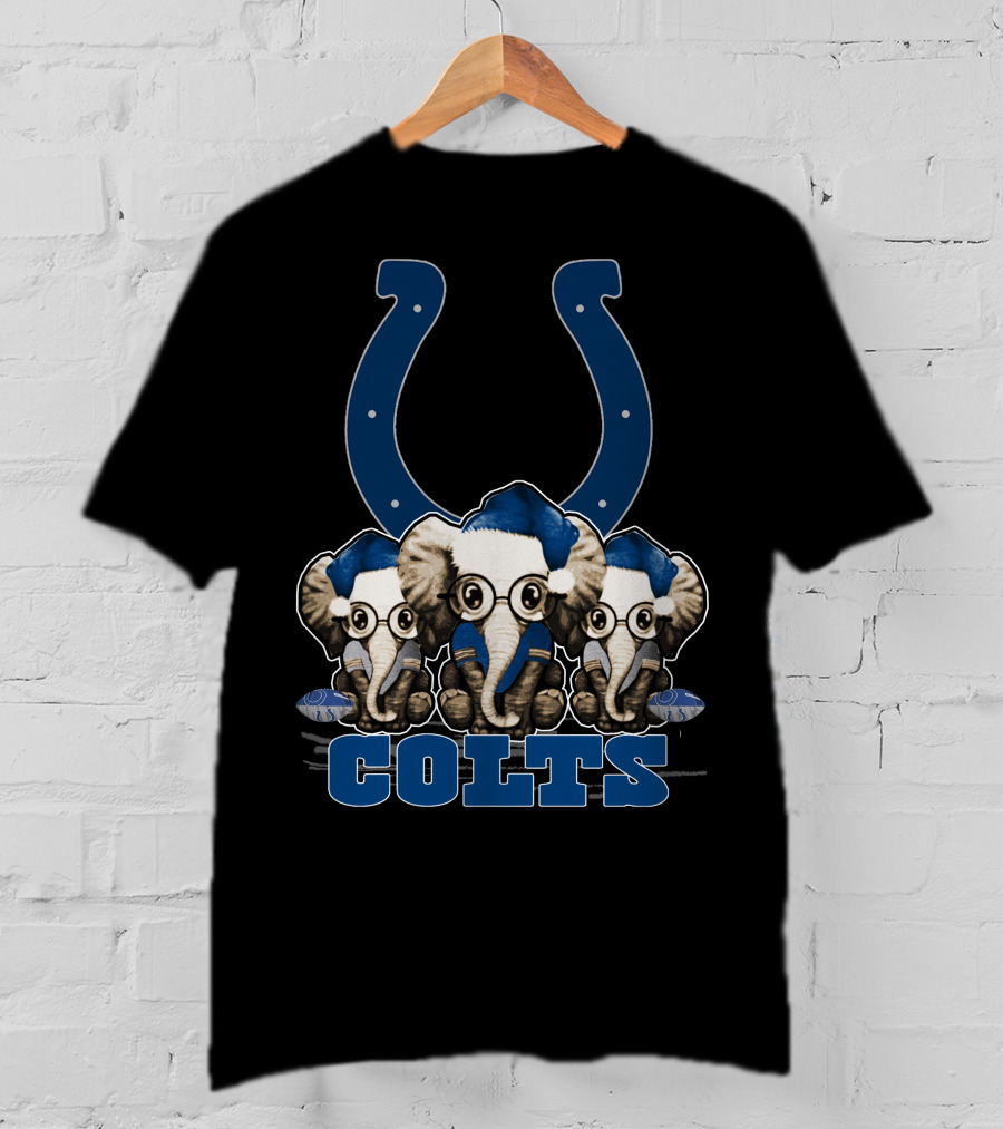 Colts Christmas Elephants Indianapolis T-Shirt