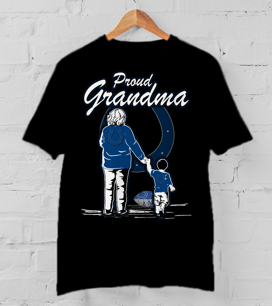 Proud Grandma Indianapolis Colts Family Football Fan T-Shirt