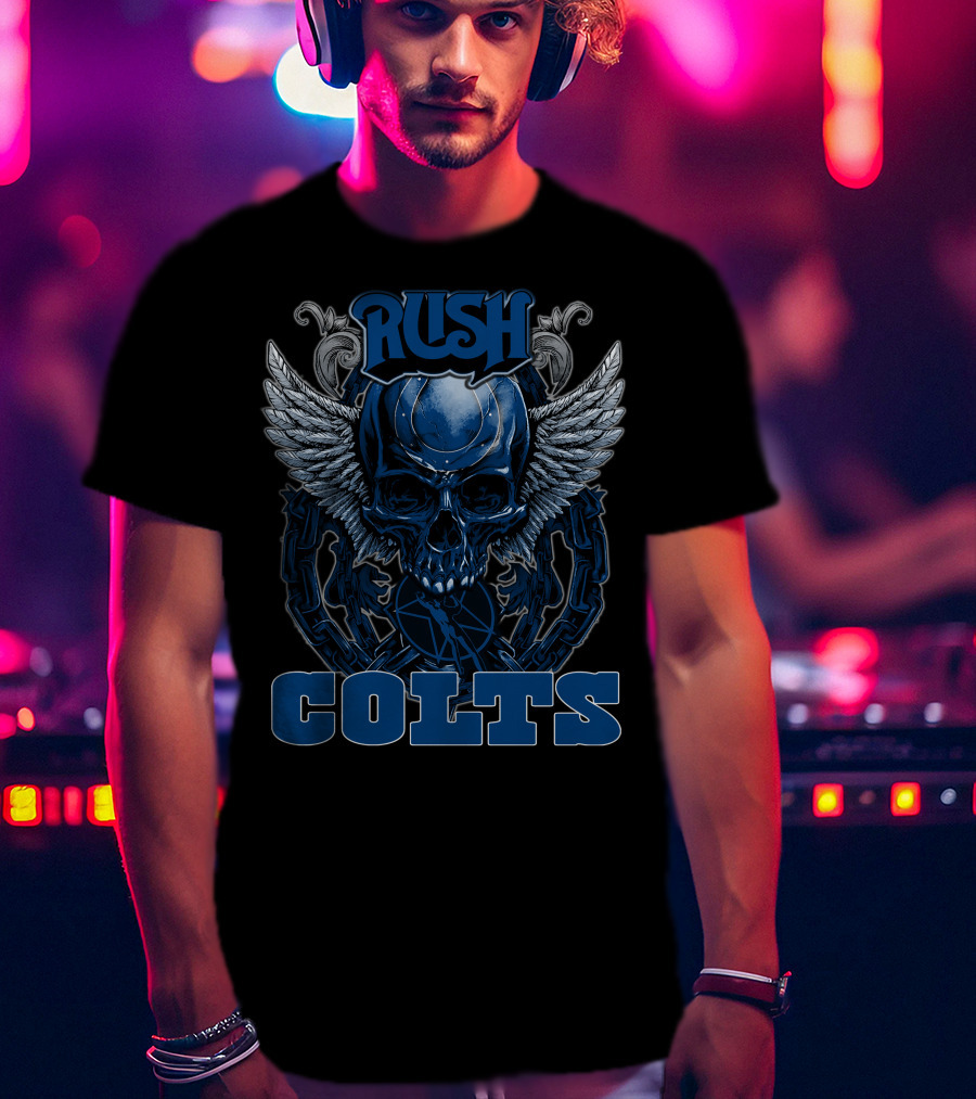 Rush Colts Winged Skull T-Shirt