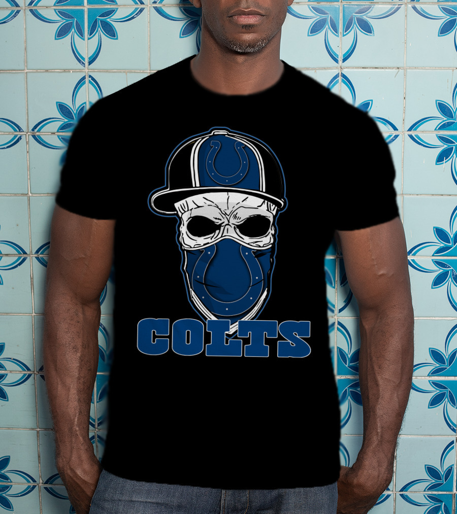 Colts Skull Hat With Indianapolis Colts T-Shirt