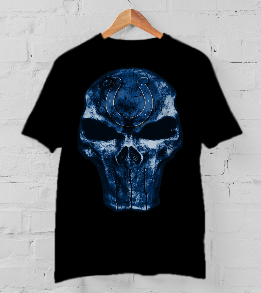 Indianapolis Colts Skull T-Shirt