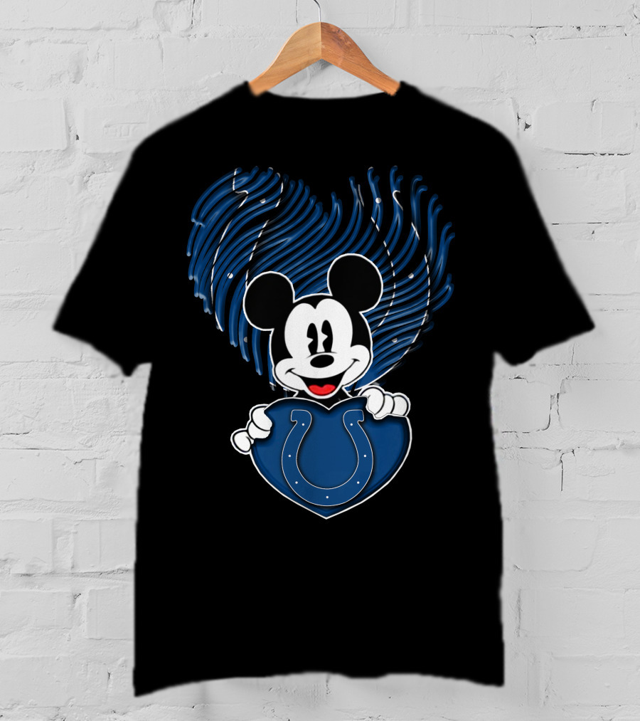Mick Heart Indianapolis Colts Blue T-Shirt